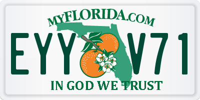 FL license plate EYYV71