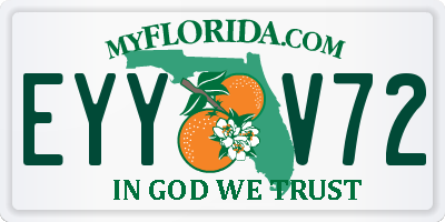 FL license plate EYYV72