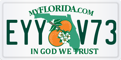 FL license plate EYYV73