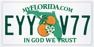 FL license plate EYYV77
