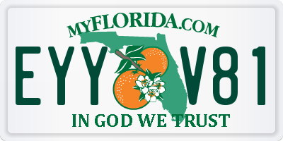 FL license plate EYYV81