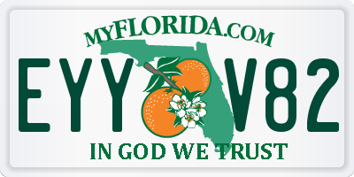 FL license plate EYYV82