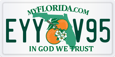 FL license plate EYYV95