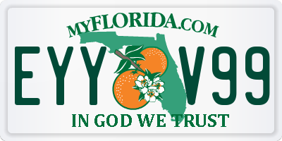 FL license plate EYYV99