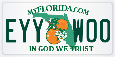 FL license plate EYYW00