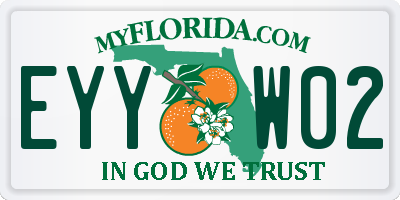 FL license plate EYYW02