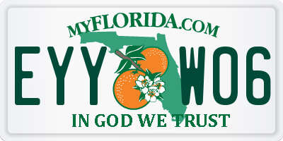 FL license plate EYYW06