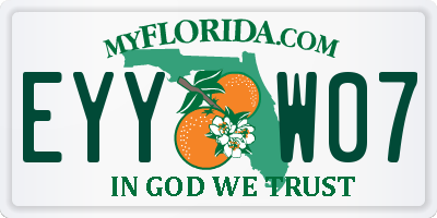FL license plate EYYW07
