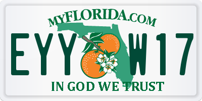 FL license plate EYYW17