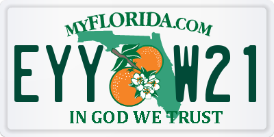 FL license plate EYYW21