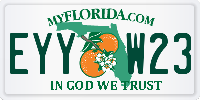 FL license plate EYYW23