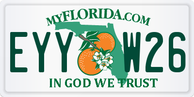 FL license plate EYYW26