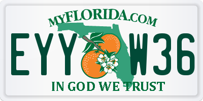 FL license plate EYYW36