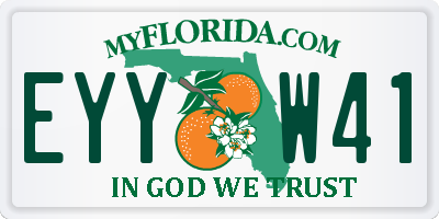 FL license plate EYYW41