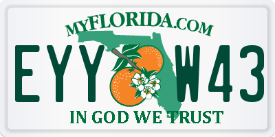 FL license plate EYYW43