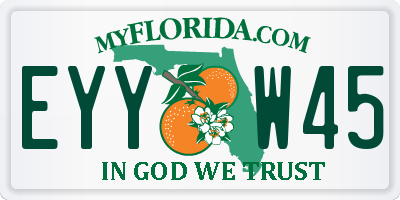 FL license plate EYYW45