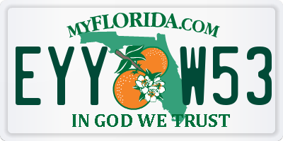 FL license plate EYYW53
