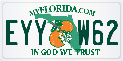 FL license plate EYYW62