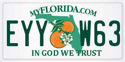 FL license plate EYYW63