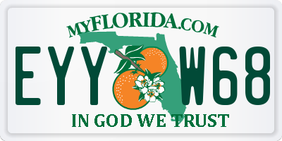 FL license plate EYYW68