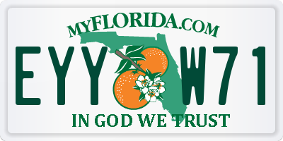 FL license plate EYYW71