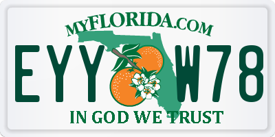 FL license plate EYYW78
