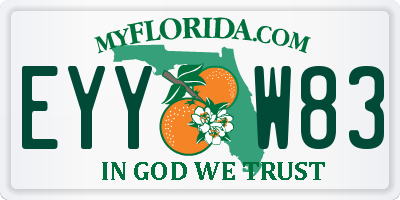 FL license plate EYYW83