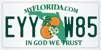 FL license plate EYYW85