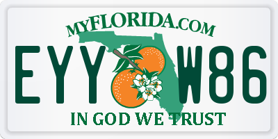 FL license plate EYYW86