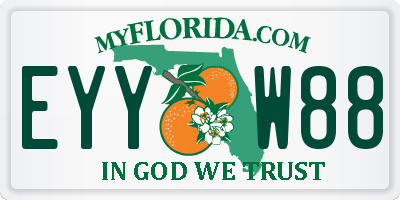 FL license plate EYYW88