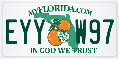 FL license plate EYYW97