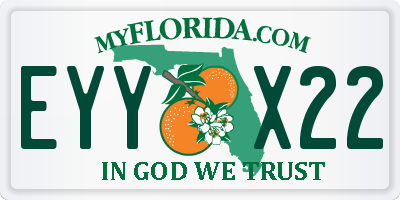 FL license plate EYYX22