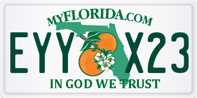 FL license plate EYYX23