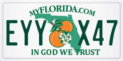 FL license plate EYYX47