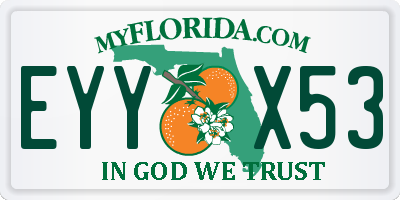 FL license plate EYYX53