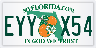 FL license plate EYYX54