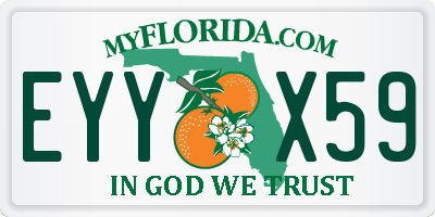 FL license plate EYYX59