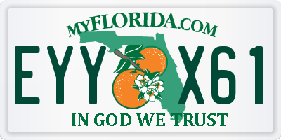 FL license plate EYYX61