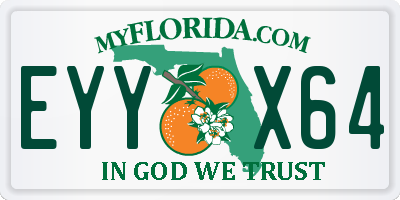 FL license plate EYYX64
