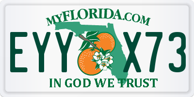 FL license plate EYYX73