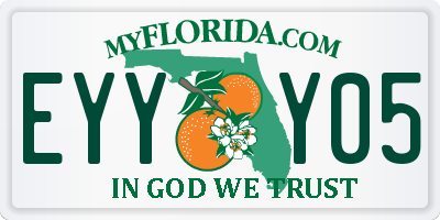 FL license plate EYYY05