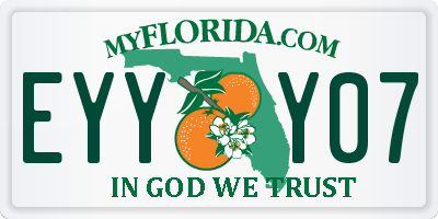 FL license plate EYYY07