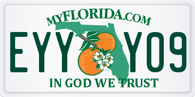 FL license plate EYYY09