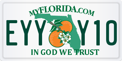 FL license plate EYYY10