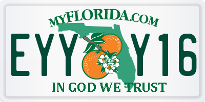 FL license plate EYYY16