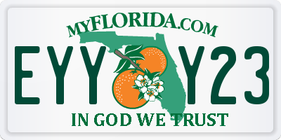 FL license plate EYYY23