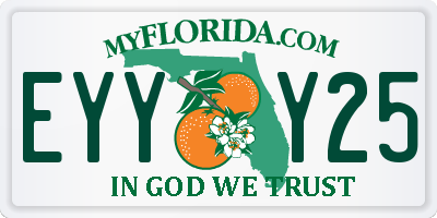 FL license plate EYYY25