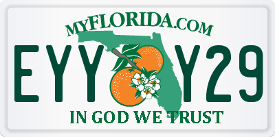 FL license plate EYYY29