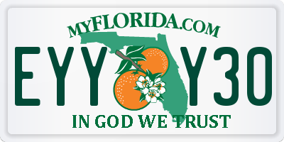FL license plate EYYY30