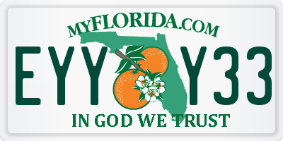 FL license plate EYYY33